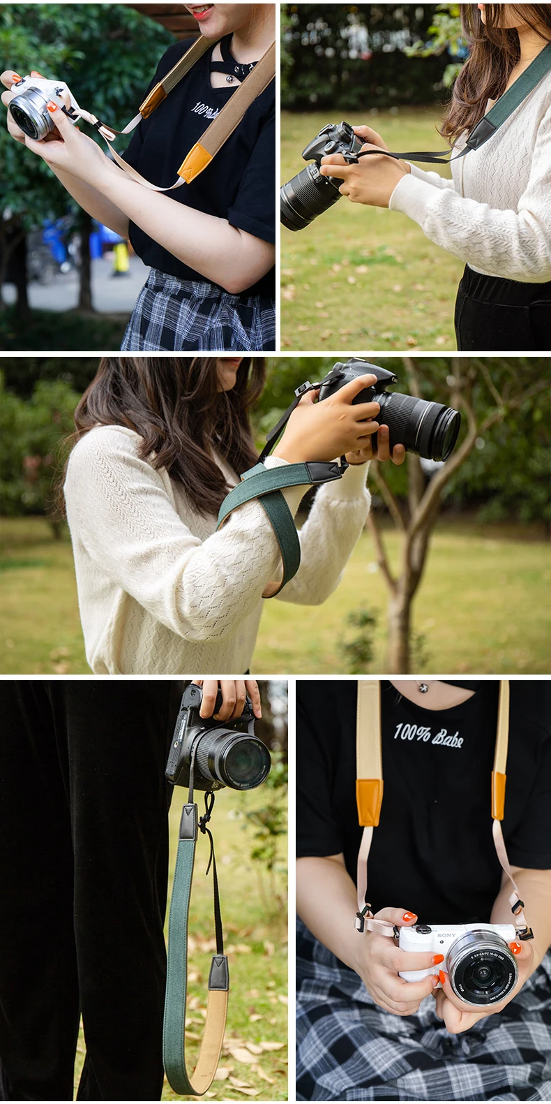 2cm BEIYANG Quick Carry Speed 3-Layer Camera Strap Soft Shoulder Sling Belt Neck Strap for Camera DSLR Coffee- 